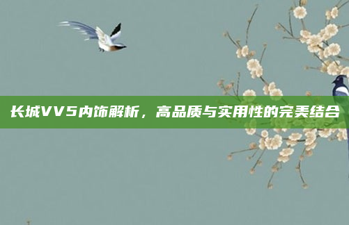 长城VV5内饰解析，高品质与实用性的完美结合