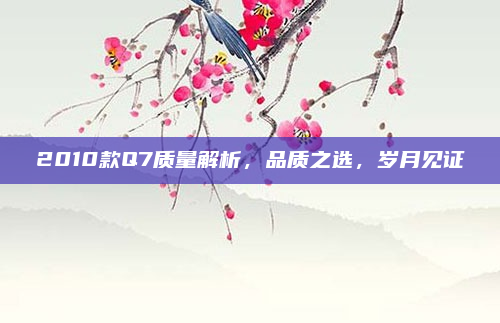 2010款Q7质量解析,品质之选,岁月见证