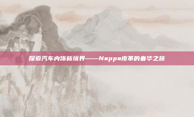 探索汽车内饰新境界——Nappa皮革的奢华之旅