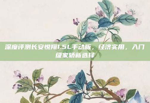 深度评测长安悦翔1.5L手动版,经济实用,入门级家轿新选择