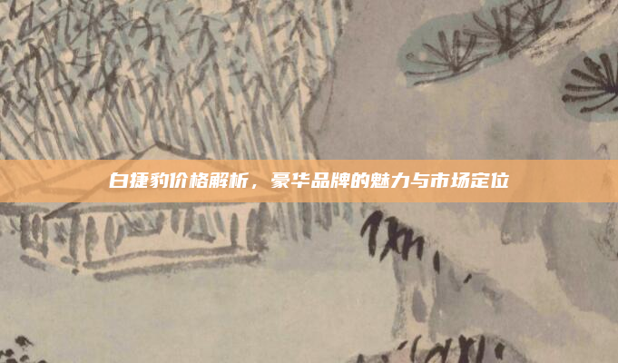 白捷豹价格解析，豪华品牌的魅力与市场定位