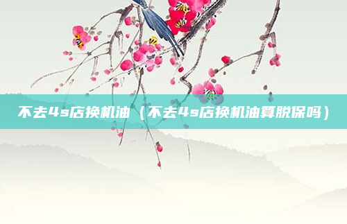 不去4s店换机油（不去4s店换机油算脱保吗）