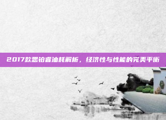2017款思铂睿油耗解析，经济性与性能的完美平衡