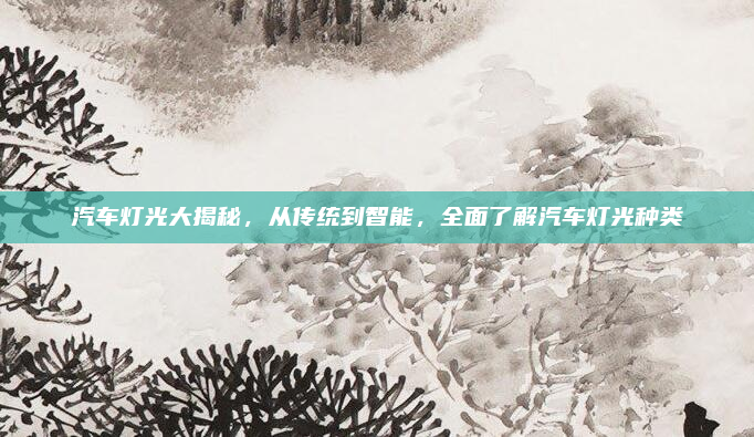 汽车灯光大揭秘，从传统到智能，全面了解汽车灯光种类