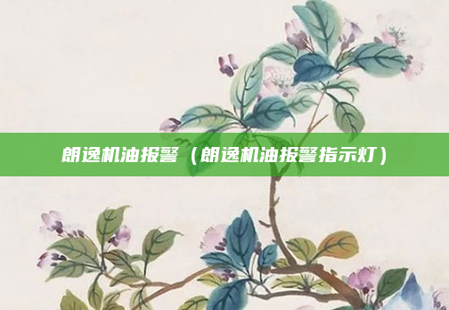 朗逸机油报警（朗逸机油报警指示灯）