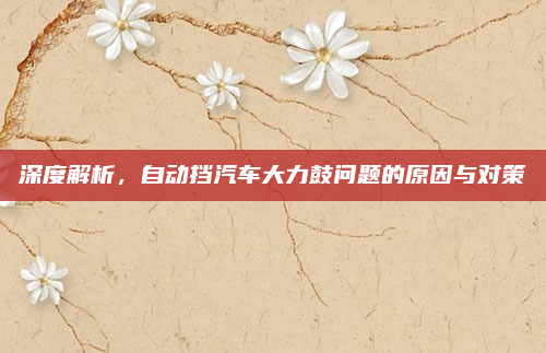 深度解析，自动挡汽车大力鼓问题的原因与对策