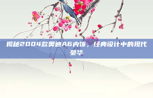 揭秘2004款奥迪A6内饰，经典设计中的现代豪华