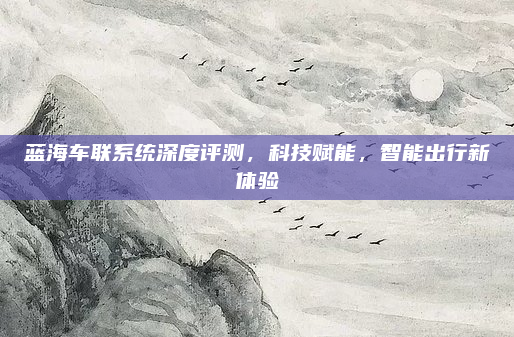 蓝海车联系统深度评测,科技赋能,智能出行新体验
