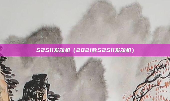 525li发动机（2021款525li发动机）