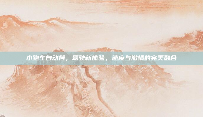 小跑车自动挡，驾驶新体验，速度与激情的完美融合