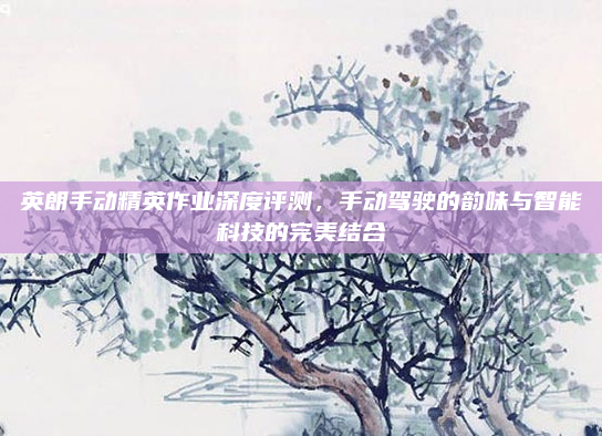 英朗手动精英作业深度评测，手动驾驶的韵味与智能科技的完美结合