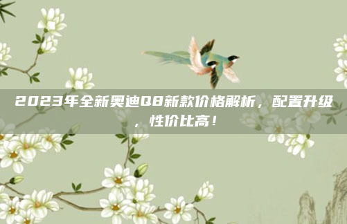 2023年全新奥迪Q8新款价格解析,配置升级,性价比高!