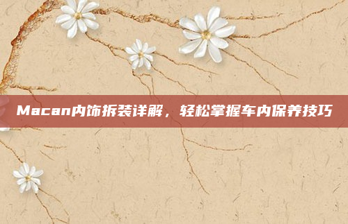 Macan内饰拆装详解，轻松掌握车内保养技巧