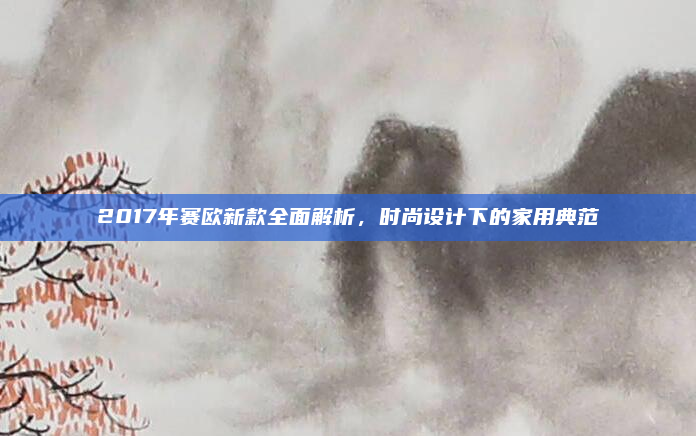 2017年赛欧新款全面解析，时尚设计下的家用典范