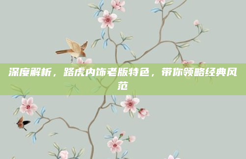 深度解析，路虎内饰老版特色，带你领略经典风范