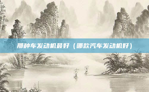 那种车发动机最好（哪款汽车发动机好）