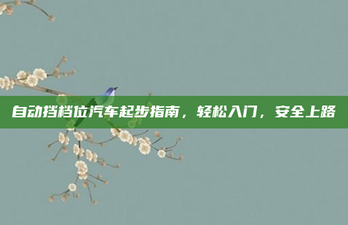 自动挡档位汽车起步指南,轻松入门,安全上路
