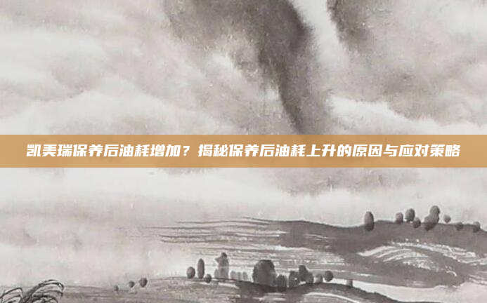凯美瑞保养后油耗增加？揭秘保养后油耗上升的原因与应对策略