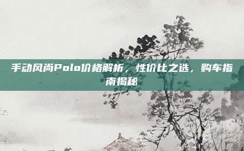 手动风尚Polo价格解析,性价比之选,购车指南揭秘