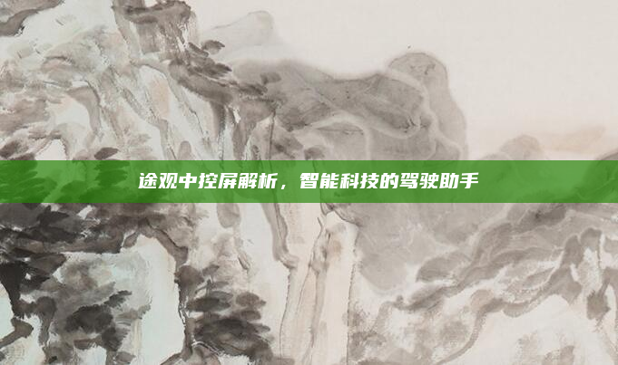 途观中控屏解析,智能科技的驾驶助手