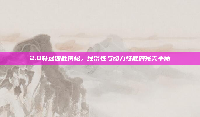 2.0轩逸油耗揭秘，经济性与动力性能的完美平衡
