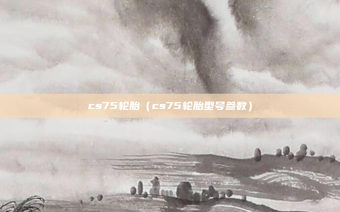 cs75轮胎（cs75轮胎型号参数）