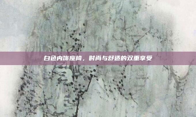 白色内饰座椅，时尚与舒适的双重享受