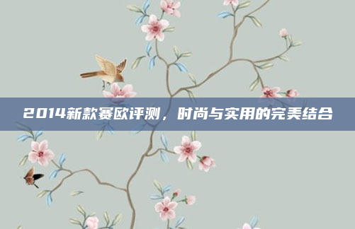 2014新款赛欧评测，时尚与实用的完美结合