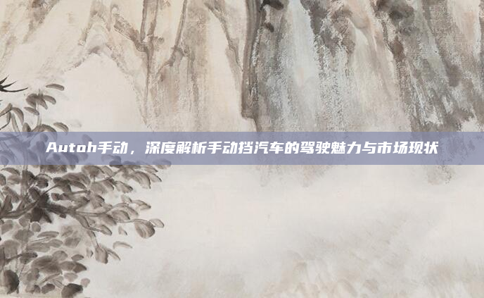 Autoh手动，深度解析手动挡汽车的驾驶魅力与市场现状