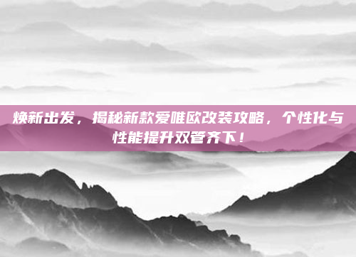 焕新出发，揭秘新款爱唯欧改装攻略，个性化与性能提升双管齐下！