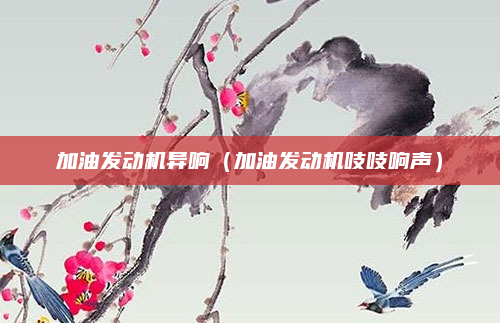 加油发动机异响（加油发动机吱吱响声）