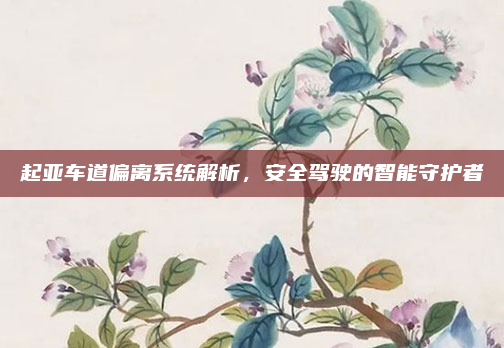 起亚车道偏离系统解析，安全驾驶的智能守护者