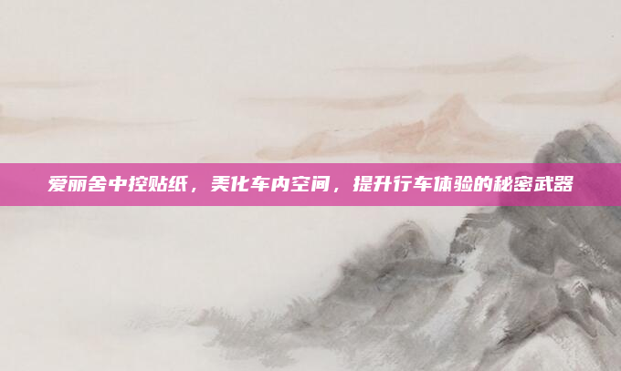 爱丽舍中控贴纸，美化车内空间，提升行车体验的秘密武器