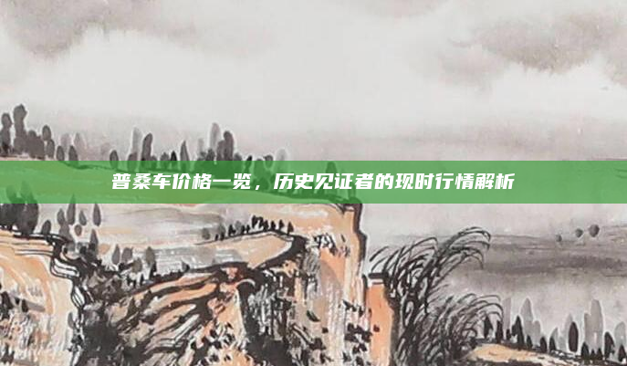 普桑车价格一览，历史见证者的现时行情解析