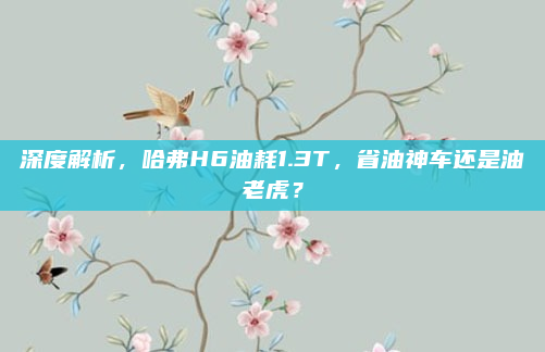 深度解析，哈弗H6油耗1.3T，省油神车还是油老虎？