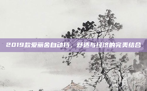 2019款爱丽舍自动挡，舒适与经济的完美结合