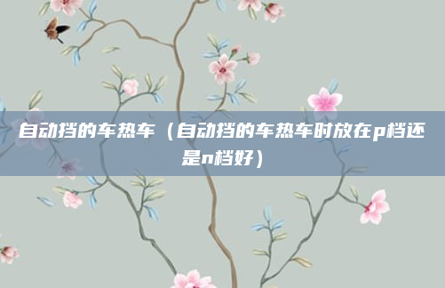 自动挡的车热车(自动挡的车热车时放在p档还是n档好)