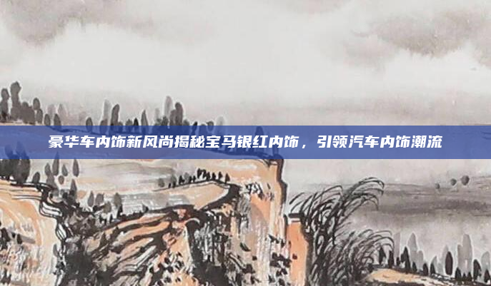 豪华车内饰新风尚揭秘宝马银红内饰,引领汽车内饰潮流