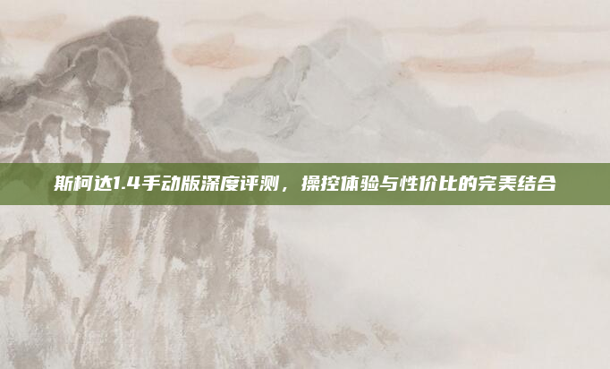 斯柯达1.4手动版深度评测，操控体验与性价比的完美结合