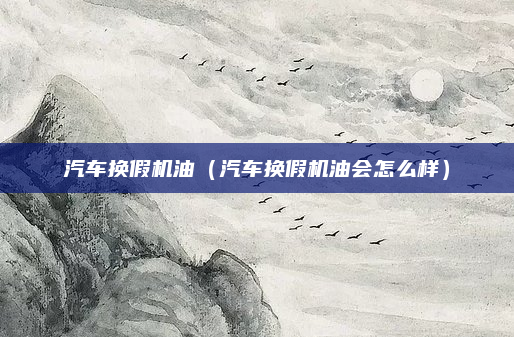 汽车换假机油(汽车换假机油会怎么样)