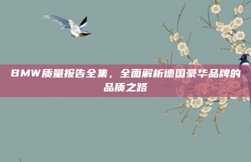 BMW质量报告全集,全面解析德国豪华品牌的品质之路