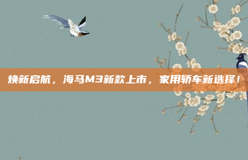 焕新启航,海马M3新款上市,家用轿车新选择!