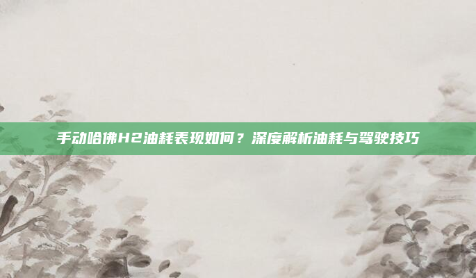 手动哈佛H2油耗表现如何?深度解析油耗与驾驶技巧