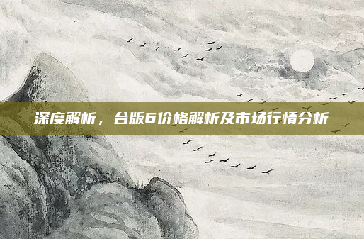深度解析,台版6价格解析及市场行情分析