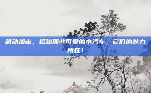 萌动都市,揭秘那些可爱的小汽车,它们的魅力所在!