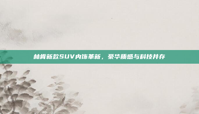 林肯新款SUV内饰革新,豪华质感与科技并存