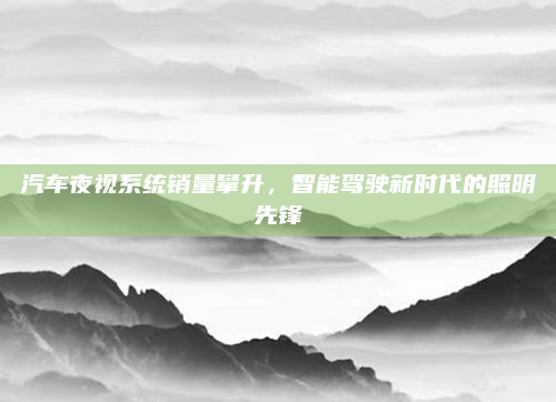 汽车夜视系统销量攀升,智能驾驶新时代的照明先锋