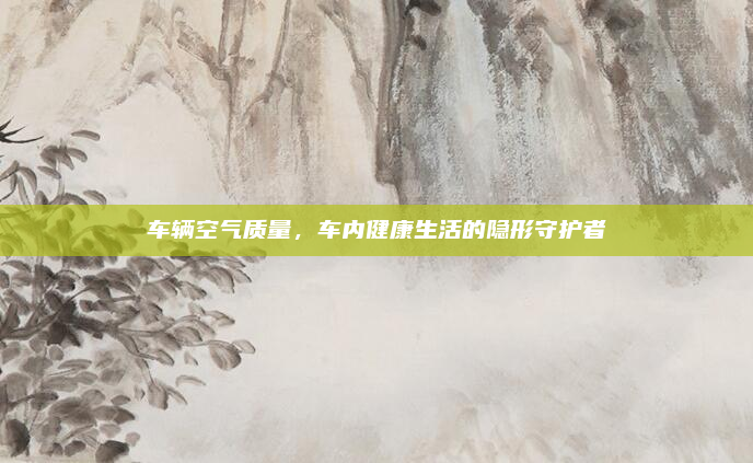 车辆空气质量，车内健康生活的隐形守护者