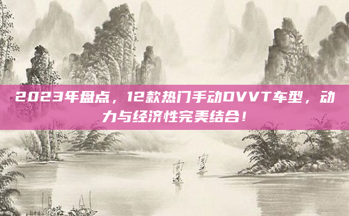2023年盘点，12款热门手动DVVT车型，动力与经济性完美结合！