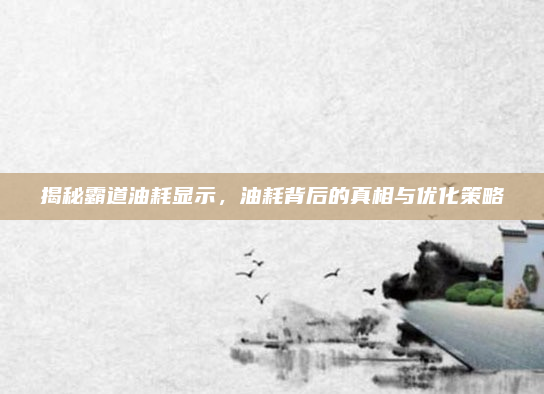 揭秘霸道油耗显示，油耗背后的真相与优化策略